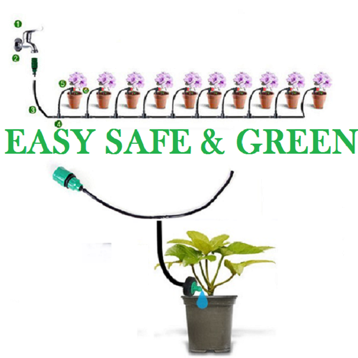 Bộ tưới mini 10 đầu tưới nhỏ giọt có bù áp DXBA10